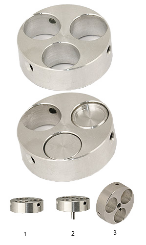 EM-Tec multiple stub holders for JEOL SEM stubs